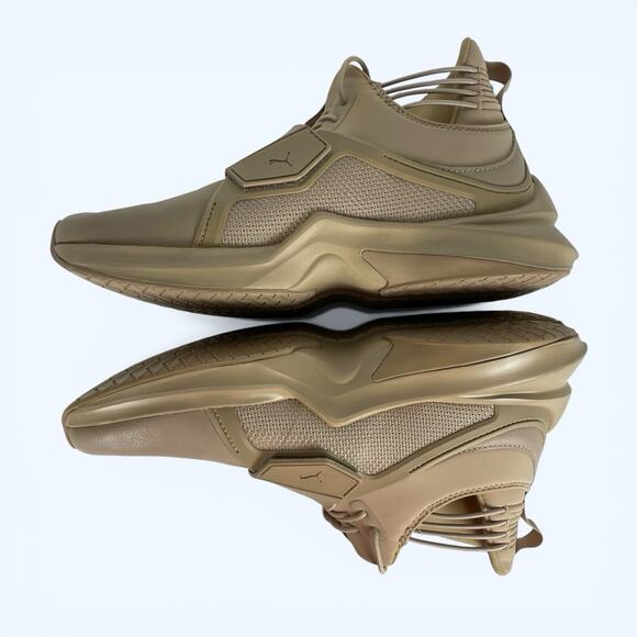 Puma Fenty By Rihanna Trainer Hi Sesame Womens Size 6.5  Puma Fenty By Rihanna Trainer Hi Sesame Womens Size 7.5 Sneakers Shoes Beige